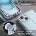 thumbnail image 5 of JETech Wallet Case for iPhone 15 Plus 6.7-Inch, Shockproof PU Leather Magnetic Flip Cover with Card Holder, Stand Feature and Full Camera Protection (Blue), 5 of 6
