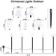 thumbnail image 2 of Paquete de 5 luces solares de Navidad for exteriores, luz Solar for jardín, luz Solar for camino de paisaje, for césped, Patio, resistente al agua, 2 of 7