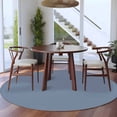thumbnail image 3 of Round Rugs 7Ft, Blue Pure Color Round Area Rug Washable Indoor Throw Carpet, Aesthetics Contemporary Luxury Large Non Slip Circle Rug for Dining Room Playroom Home Decor Aesthetic, 3 of 8