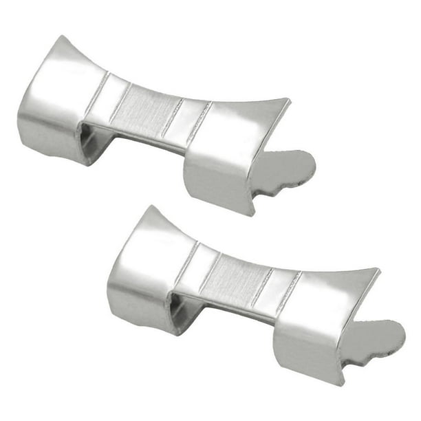 Yinanstore 2x2 Piece Premium Stainless Steel Watch Strap Curved End Repair Part 20mm