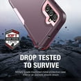 thumbnail image 6 of for Galaxy A14 5G Phone Case,Samsung A14 5G Case [Shockproof] [Dropproof] [Screen Protector],Heavy Duty Protection Phone Case Cover for Samsung Galaxy A14 5G (WineRed Pink), 6 of 14
