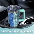 thumbnail image 5 of 40 oz Tumbler With handle and straw,Leopard Stainless Steel Cup Extra Large Vacuum Double Wall Insulated Tumblers Travel Mug,Hot and cold beverages Car Cup, 5 of 6