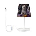 thumbnail image 3 of Cats Desk Drink LED Desk Lamp Table Lamp USB Bedside Nightstand Small Lamp for Bedroom Living Room Kids Room, 3 of 8