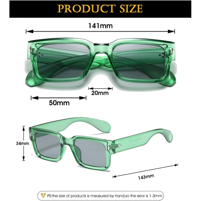 Square Frame Sunglasses for Women Men Trendy Chunky  display picture 2