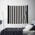 thumbnail image 2 of Tapestry Wall Hanging Black And White Stripes Wall Poster Tapestries For Bedroom Living Room Office Wall Decor 60x51in, 2 of 6