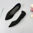 thumbnail image 4 of Lovskoo 2024 Women's Flats Shoes Pointed Toe Womens Casual Comfortable Lightweight Trendy Flat Shoes Ladies Flat Shoes Solid Color Pointed Toe Flat Soft Sole Shoes Black, 4 of 6