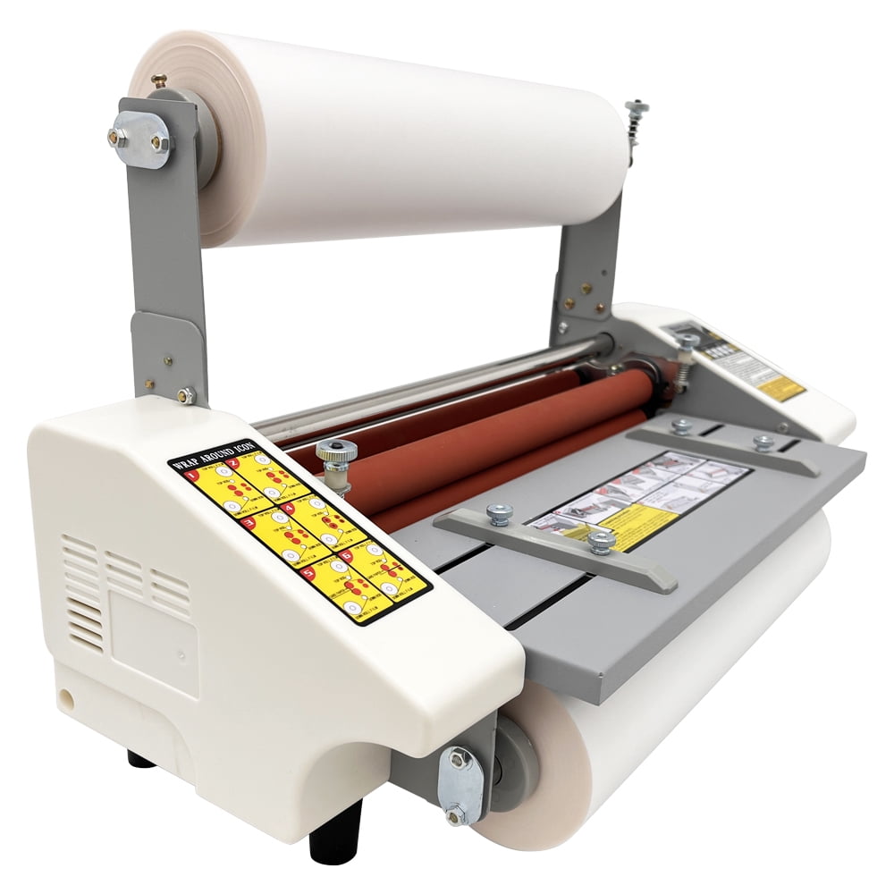 A3 High Speed Hot Cold Roll Laminator Single and Dual Sided Thermal Roll Laminating Machine Speed Temperature Adjustable 110V