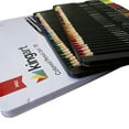 KINGART™ Pro Colored Pencil Collection Metal Tin, Set of 72 Unique