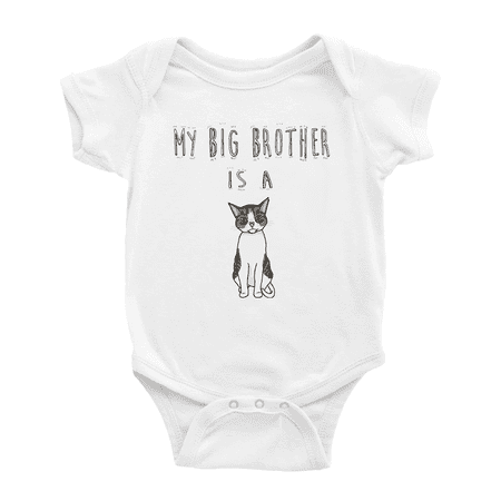 

My Big Brother Is A American Wirehair Cat Baby Clothing Bodysuits Infant For Boy Girl