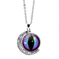 thumbnail image 1 of Fiudx Collar de Ojos de Dragón, Colgante Giratorio de Doble Cara, Exquisito Diseño de Aleación y Vidrio, Elegante Regalo para Parejas y Colegas, Perfecto para Uso Diario o Ocasiones Especiales, Acces, 1 of 5