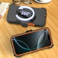 thumbnail image 6 of Moonbay for iPhone 17 Pro Case with Screen Protector and Belt Clip Holster Military Grade Heavy Duty Protection 3 in 1 Shockproof Durable iPhone 17 Pro 6.3 inch 2025 Phone - Black+Orange, 6 of 8