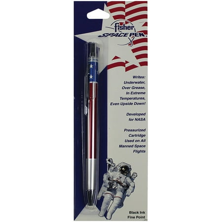 Fisher Space Pen All Metal Space Pen w/American Flag Design Fine (Best Luxury Pens In The World)