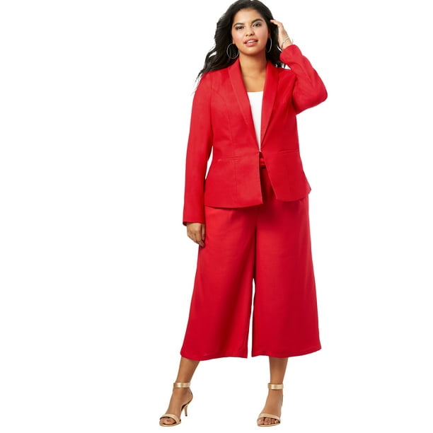 Ster omringen Een trouwe Roaman's Women's Plus Size Two-Piece Blazer & Culotte Set Culotte Set - Walmart.com Ster omringen Een trouwe Roaman's Women's Plus Size Two-Piece Blazer & Culotte Set Culotte Set - Walmart.com