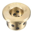 thumbnail image 4 of Uxcell 12mm x 18mm x 15mm Flanged Sleeve Bearings Wrapped Oilless Bushings Brass 2 Pack, 4 of 5