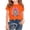 Orange, variant on Afuyipoi Girls School Graphic Tees(For 2-14), Slim Breathable Short Sleeve Kid Tough Casual Tops For School or Party Green 13-14 Years