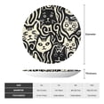 thumbnail image 2 of Honeii Abstract Cat Faces Pattern Print Elegant Bone China Decorative Plate, Porcelain Plate,Art Crafts,Ceramic Ornaments for Home Office Wall Decor-7in, 2 of 6