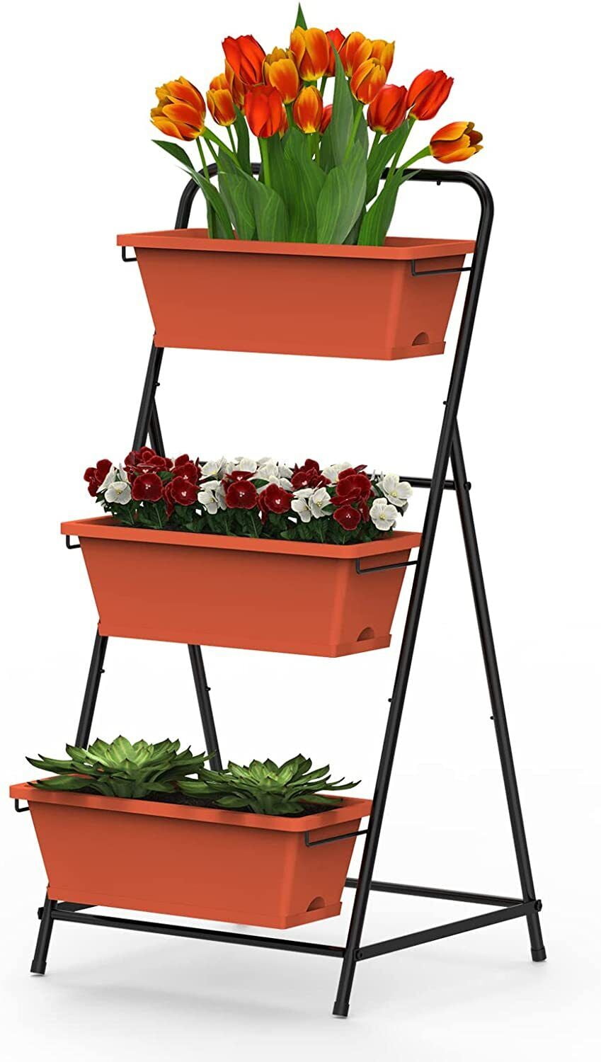 3 Tier Vertical Raised Garden Bed Vertical Garden Planter Elevated Planter Boxes