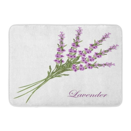 French Antique Door Accessories GODPOK Antiques Vintage Lavender Bouquet As Retro Style France Provence Wedding Birthday Rug Doormat Bath Mat 23.6x15.7 inch ()
