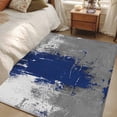 thumbnail image 5 of Abstract Art Washable Area Rugs 2.7'x5', Blue Grey Wall Mottled Texture Minimalist Modern Low Pile Throw Living Room Rug Non-Slip Sturdy Edge Binding Carpet for Indoor Entryway Bedside Kitchen, 5 of 9