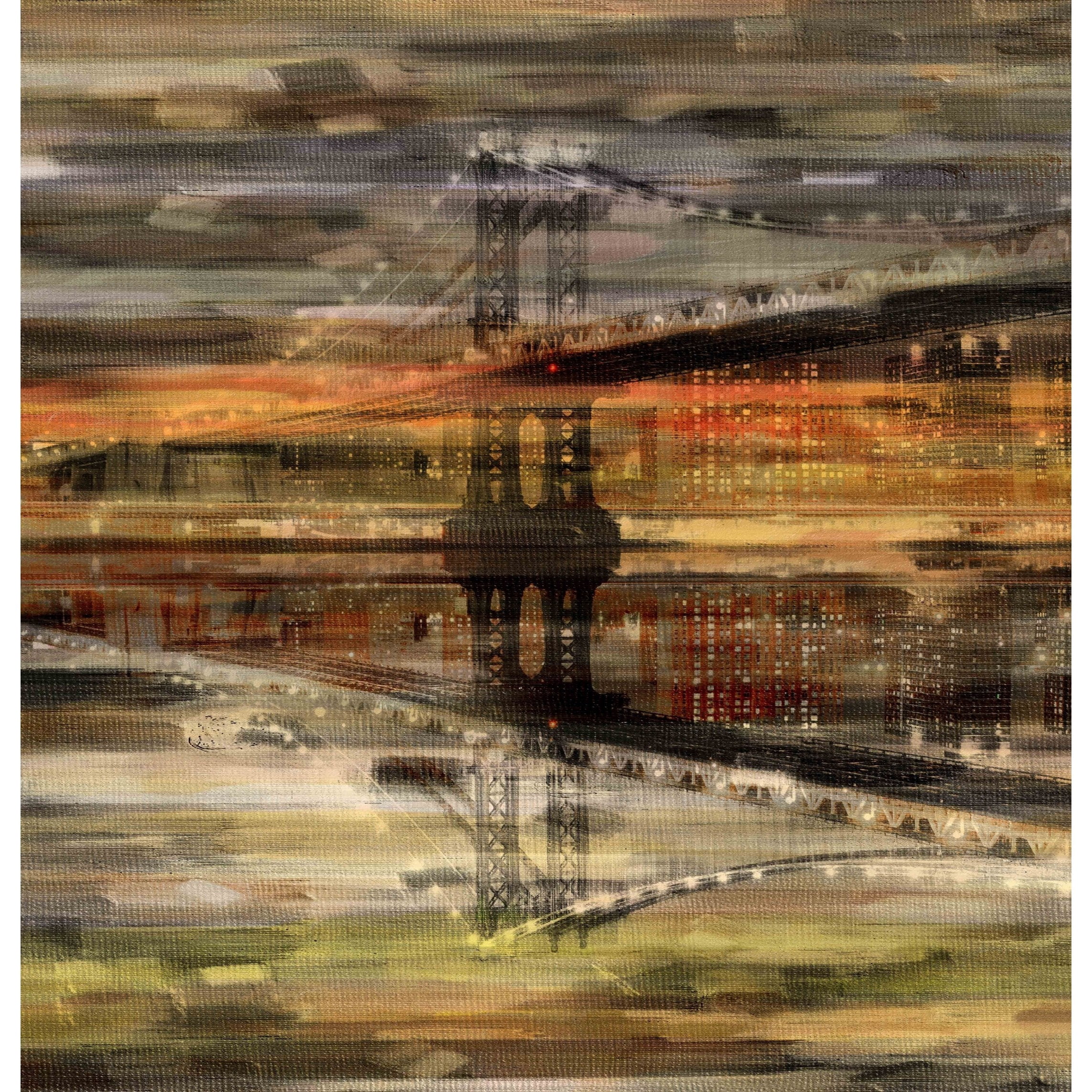 Parvez Taj "Night Bridge" Print on Canvas