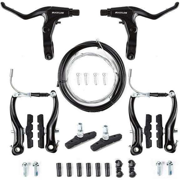 BUCKLOS Aluminum Alloy Front and Rear V-Brake Calipers for Most Bikes