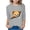 Gray, variant on Virmaxy (3-12 Years) Boys Girls Casual Bear Printed Shirt Kids Baby 3/4 Sleeve Round Neck Top Summer Loose Trend Pullover Shirt Beige 3 Years
