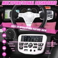 thumbnail image 4 of Vibespark 24V Ride on Toys with 2*200W Moter, Electric Battery Powered Truck Car for Kid w/ Parent Remote Control, Bluetooth Music, 4 Wheels Spring Suspension, LED Lights, Pink, 4 of 12