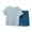 Blue, variant on Tkrady Toddler Outfits for Girl Summer Casual Breathable Short Sleeve T Shirt Tops Shorts Set, Sizes 2-12 Years