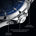 thumbnail image 4 of OLEVS Watches for Men Starry Sky Moon Phase Dial Luxury Business Waterproof Quartz Male Wristwatches, 4 of 10