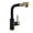 Black and Gold, variant on Modern Bar Sink Faucet for Kitchen Sink Single Handle with Sprayer Hot and Cold Prep Sink Faucet Black and