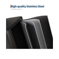 thumbnail image 5 of 2 X 40L Gallon Soft-Close, Smudge Resistant Trash Can Large Dual Trash and Recycle Bin Combo, Step-on Kitchen Metal Garbage Cans, Black, 5 of 6