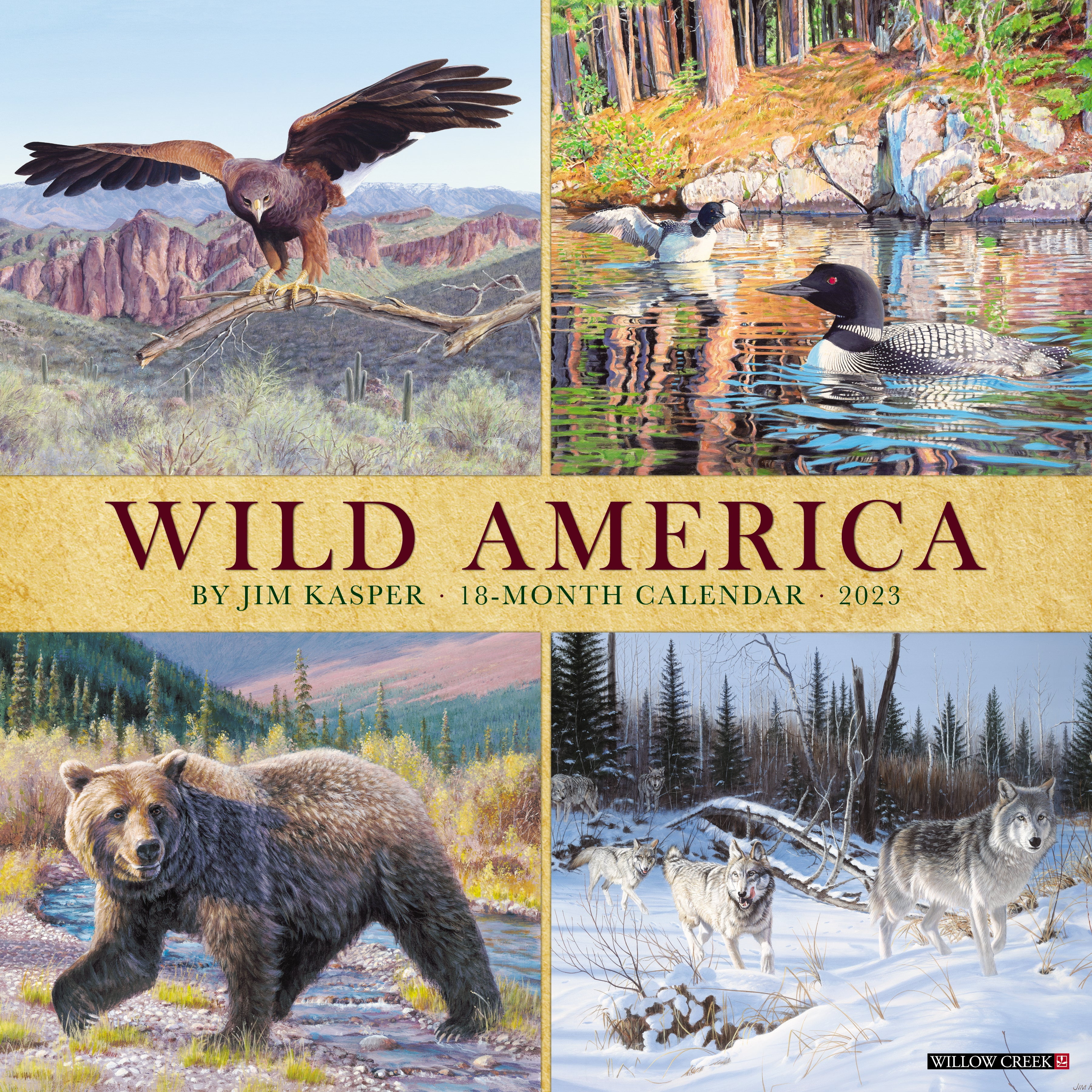 Wild America 2023 Wall Calendar