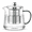 Black-18.6oz, variant on Black 18.6oz Borosilicate Glass Stovetop Kettle with Removable Stainless Steel Infuser