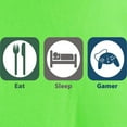 thumbnail image 3 of CafePress - Eat Sleep Gamer T Shirt - Light T-Shirt - CP, 3 of 4