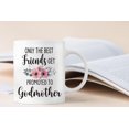 thumbnail image 4 of Godmother Mug, Godmother Gifts Coffee Mug, Pregnancy Announcement Mug Tea Cup Gifts for Friends Women, Mothers Day Gifts for Godmother, Promoted to Godmother Coffee Cups Ceramic 11oz, 4 of 5