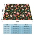 thumbnail image 4 of XMXT Throw Blanket, Fun Santa Socks Print Machine Washable Blankets for Sofa, 50 x 40 inches, 4 of 9