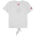 thumbnail image 5 of Reebok Tie Front Graphic playera para mujer, blanco, mediano, 5 of 5