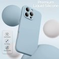 thumbnail image 4 of for iPhone 16 Pro Max Case, Liquid Silicone Case with Camera Protection Soft Gel Rubber Cover with Microfiber Lining Shockproof Protective Phone Case for iPhone 16 Pro Max 6.9", Light Brown, 4 of 5