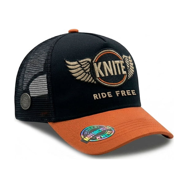 Knite Gorra Trucker Hombre Road Glide Negra Cafe Beisbol Motociclista