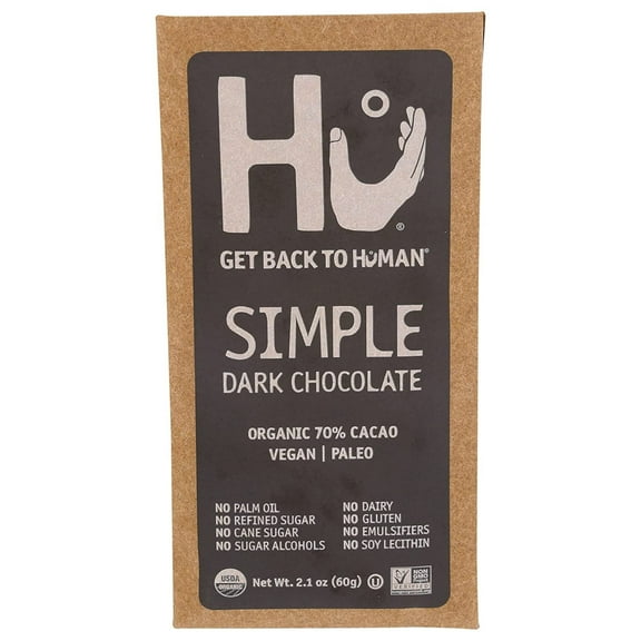 Hu Kitchen, Bar Chocolate Simple, 2.1 Ounce