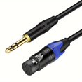 thumbnail image 1 of Female Xlr To 1/4 Inch Trs Stereo Jack Cable - Perfect For Speakers, Condenser Mics, Guitars, And Mixers, 1 of 5