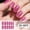 ZK075, variant on YTTAL (Buy 2 Get 1 Free)10pcs Glitter Pink Nail Polish Strips, Long-Lasting Nail Stickers for Women, DIY Manicure Kit, Waterproof Nail Art Decals with Shimmer Finish