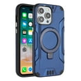 thumbnail image 3 of For Apple iPhone 15 Pro (6.1") Magnetic Circle Kickstand Designed for Magsafe, Hybrid Rubber Slim TPU Rugged Brushed Shock Armor Cover ,Xpm Phone Case [ Blue ], 3 of 3