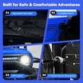 thumbnail image 7 of Xuanlur 12V Ride on Electric Truck Car for Kids, Kids Electric Vehicles w/Remote Control, Bluetooth Music, Horn, 3 Speeds, 3.5 Mph Max Speed, Soft Start, Ride on Car Toy for Toddler Kid (Blue), 7 of 7
