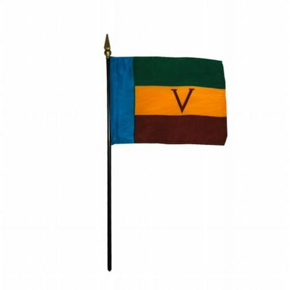 Annin Flagmakers 213917 4 x 6 inch Eb Venda Mounted - 12 Pack