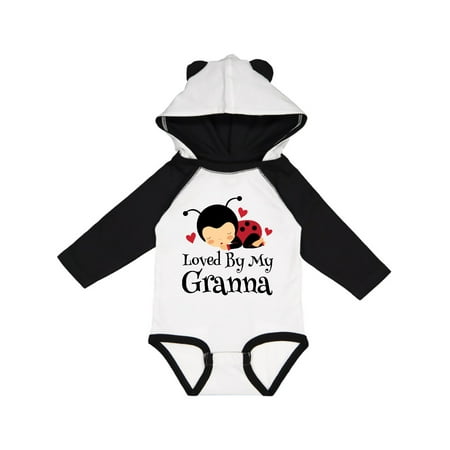 

Inktastic Granna Loves Me Ladybug Gift Baby Boy or Baby Girl Long Sleeve Bodysuit