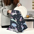 thumbnail image 3 of Cute Fantasy Unicorns Dish Towels Set of 6, Space Sky Washable Tea Towels Dishcloths Lint-Free 18x28 Inch Fast Drying for Kitchen Restaurant Bar Clean, 3 of 7