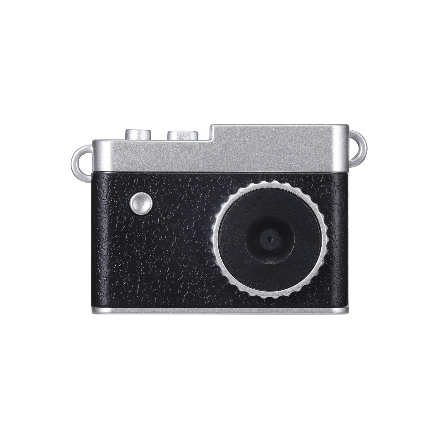 Vivitar Retro Keychain Digital Camera, 14MP Full HD with Color Preview Screen, Built-in Memory Up to 100 Photos, USB-C Rechargeable, Micro SD Slot, Black