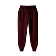 thumbnail image 5 of Mens Sweatsuit 2 Piece Hoodie Tracksuit Jogger Set Soft Fleece Lining Outfits, Kangaroo Pocket Sweatshirt, Drawstring Waist Sweatpants, Fall Winter Matching Sets Wine 2XL, 5 of 7
