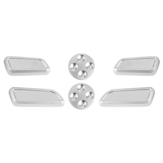 Cubierta de botón de ajuste de asiento automático de 6 piezas Ajuste de aleación de aluminio para Tesla Model 3/Y/X/S